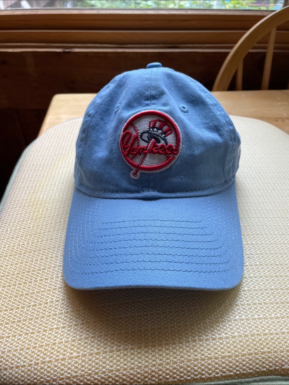 New York Light Blue Women’s Cap with Red Logo